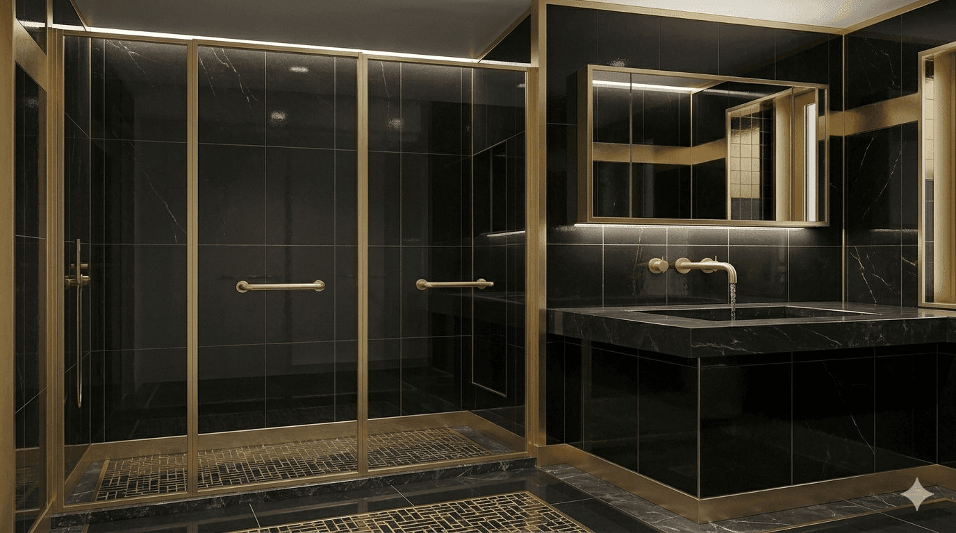 Glossy Black Tile 2